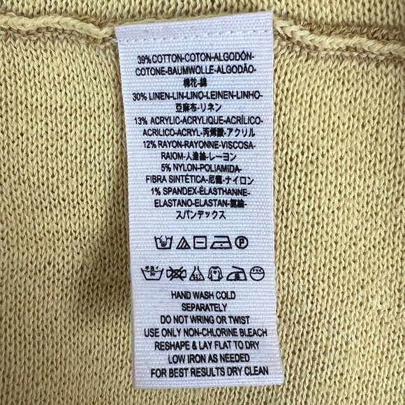 Free People Sundae Pullover Sweater Top Linen Oversized Boho Flare Bell Sleeve - Picture 9 of 12